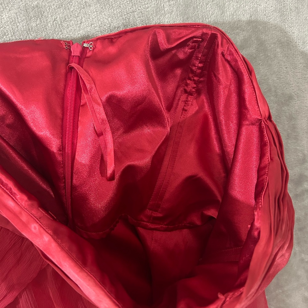 Monsoon silk strapless mini dress - Picture 13 of 14